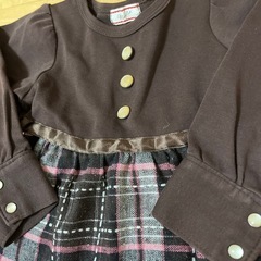 茶色ワンピース　size100の画像