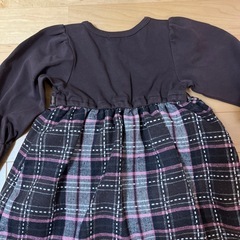 茶色ワンピース　size100の画像