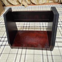 【決定】伸縮木製本立て　濃い茶色の画像