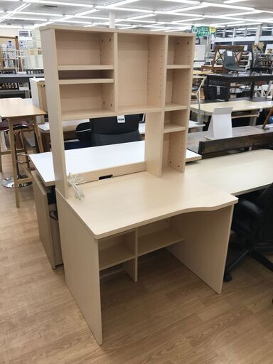 ★ジモティ割あり★ ベガコーポレーション 学習机 ナチュラル H157×W85×D66 クリーニング済み KJ7253