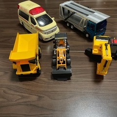 働く車のおもちゃの画像