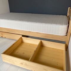 無印良品 シングルベッド3点セット（ベッドフレーム・マットレス