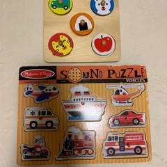 木のおもちゃ　パズル