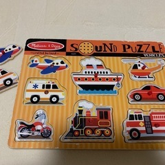 木のおもちゃ　パズルの画像