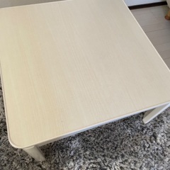 ニトリ コタツテーブル 白 の画像