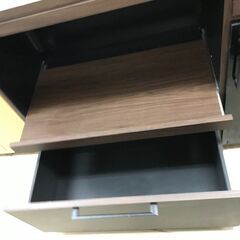 大川家具　ガルト 家電を並べて収納できるキッチンカウンター　120カウンター 120counter主婦に嬉しい大口サイズのキッチンカウンター 収納キッチンキャビネット 棚 台所 電子レンジ キッチン 北欧 堺市 石津 ジャングルジャングル石津の画像
