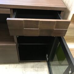 大川家具　ガルト 家電を並べて収納できるキッチンカウンター　120カウンター 120counter主婦に嬉しい大口サイズのキッチンカウンター 収納キッチンキャビネット 棚 台所 電子レンジ キッチン 北欧 堺市 石津 ジャングルジャングル石津の画像