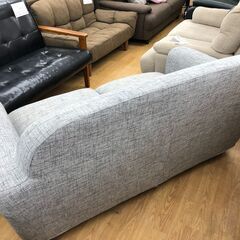 ★ジモティ割あり★ フランフラン　Francfranc 2人用ソファー グレー W150×D76×H75 クリーニング済み SJ8009の画像