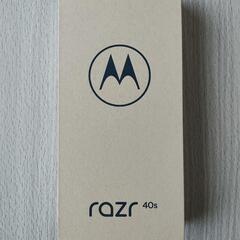 ソフトバンク限定Motorola razr 40s折りたたみスマホ