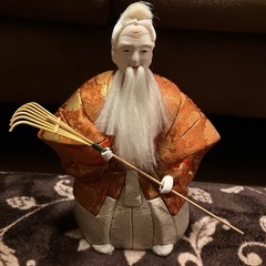 【新品未使用】木目込み人形　日本人形 高砂人形 本頭付 正絹 井野徳子宝の画像