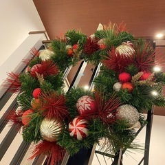 大きいクリスマスリース2つ