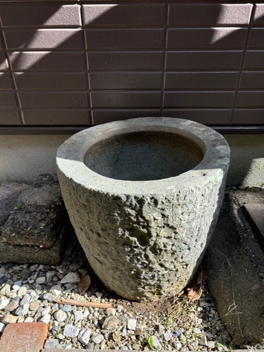 石臼 (ガーデニング　メダカ・金魚鑑賞　水槽)