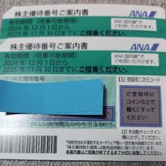 ANA　株主優待券　２枚