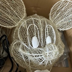 【まとめ買いお得です】　クリスマス　イルミネーション　ディズニー　Disney　LEDクリスタル フェイス　ミッキーマウス　（ブルー／ホワイト球）　の画像