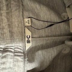 S 丈長め グレー UNIQLO C スウェットワイドパンツ ユニクロシーの画像