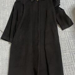 【値下】カシミヤ100％コート（紺）の画像