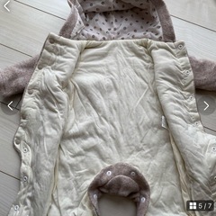 未使用　フリース服　ベージュの画像