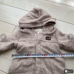 未使用　フリース服　ベージュの画像