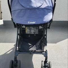 【中古】22年製 ベビーカーAB型 Combi スゴカルα 4キャス Light エッグショック Simplight 限定色の画像
