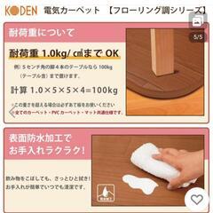 フローリング調電気カーペット(マット)の画像