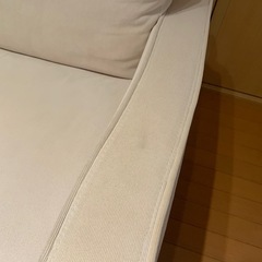 2人掛けコーデュロイソファの画像