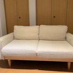 2人掛けコーデュロイソファ