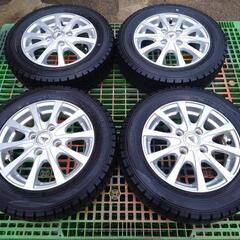 ①冬タイヤ イボ付きバリ山 155/65R13 スタッドレスタイ...