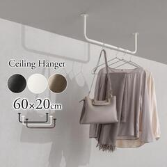 天井ハンガーパイプ U型 ホワイトHSE014640 1本　　　　　　　　　　　　　　　　　　　未使品　ホワイト　1本　合計2本の画像