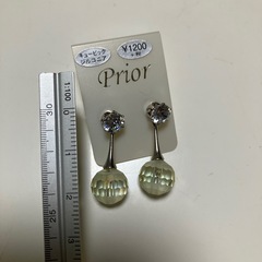 ピアス ジルコニア 未使用の画像