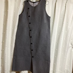 3L ワンピース　グレー　ほぼ新品