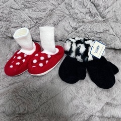 kidsタグ付きミトン🧤&室内用シュウズ