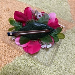クリップ付きフラワー　ピンクの画像