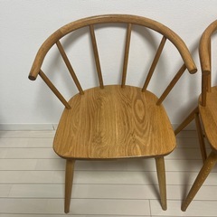 取引中】無印良品 オーク材 アームチェア 2脚セット