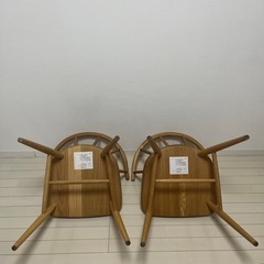 取引中】無印良品 オーク材 アームチェア 2脚セット