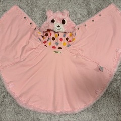 子供服 ミキハウス ホットビスケッツ うさぎ ポンチョ 70～90cmの画像