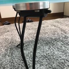 ガラス　ローテーブル　楕円　の画像