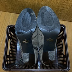 しまむら　ブーツ　レディース　LLサイズ ショート　スエードの画像