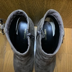 しまむら　ブーツ　レディース　LLサイズ ショート　スエードの画像