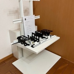 【背面収納付き】WALL V2 ローモデル サテンホワイト　の画像