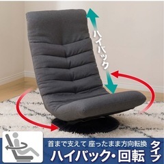 首リクライニング回転座椅子の画像