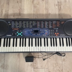 引越し出品５１　CASIO キーボード　ヒカリナビゲーション　LK-35の画像