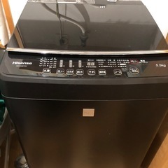 ２０２０年式洗濯機　　人気の黒