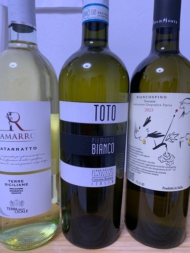 イタリアワイン　赤ワインと白ワイン