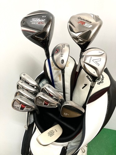 SOLD OUT！◆ Titleist／TaylorMade ドライバー 2本付き＋ TourStage V002 アイアン◆ゴルフク