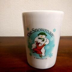 ◆スノーマン コップ 陶器 the snowman 未使用品