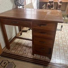 昔の机　作業机　ビンテージの画像
