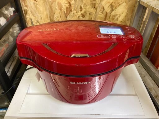 ☆中古￥8,000！SHARP　水なし自動調理鍋　家電　KN-HW16F-R型　2020年製　【BL041】