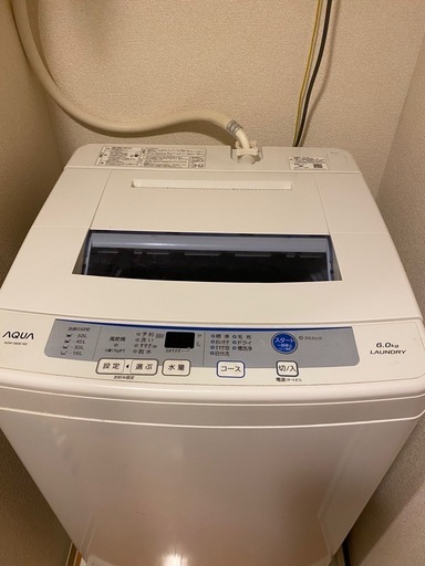 洗濯機6.0kgと電子レンジ炊飯器セット