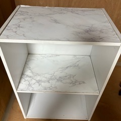 2段カラーボックス 白の画像