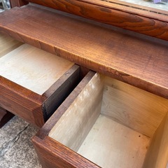 ●アンティーク鏡台 / 木製姿見●あげますの画像